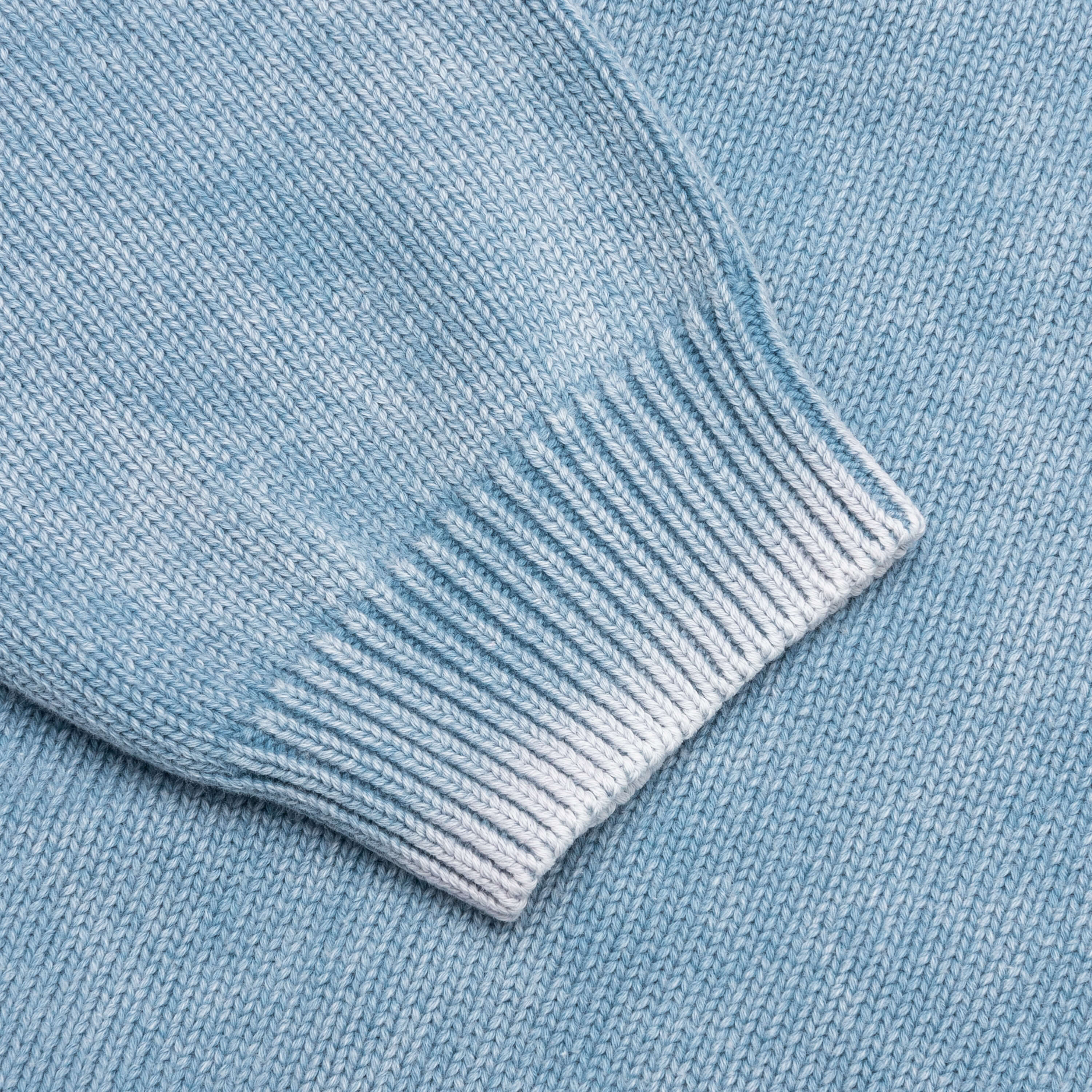 Faded Cotton Crew - Blue - Image 4