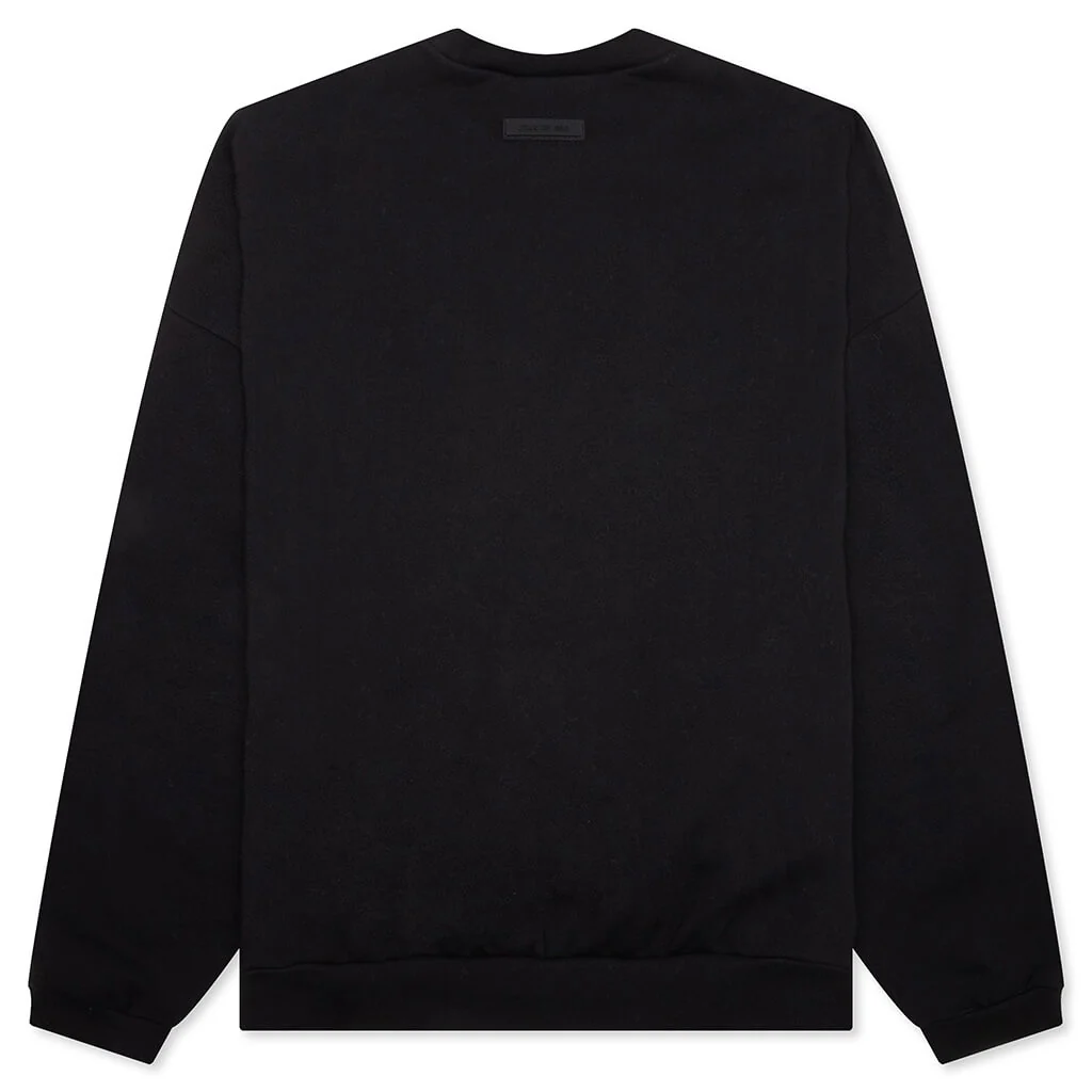 Essentials Crewneck - Jet Black - Image 2
