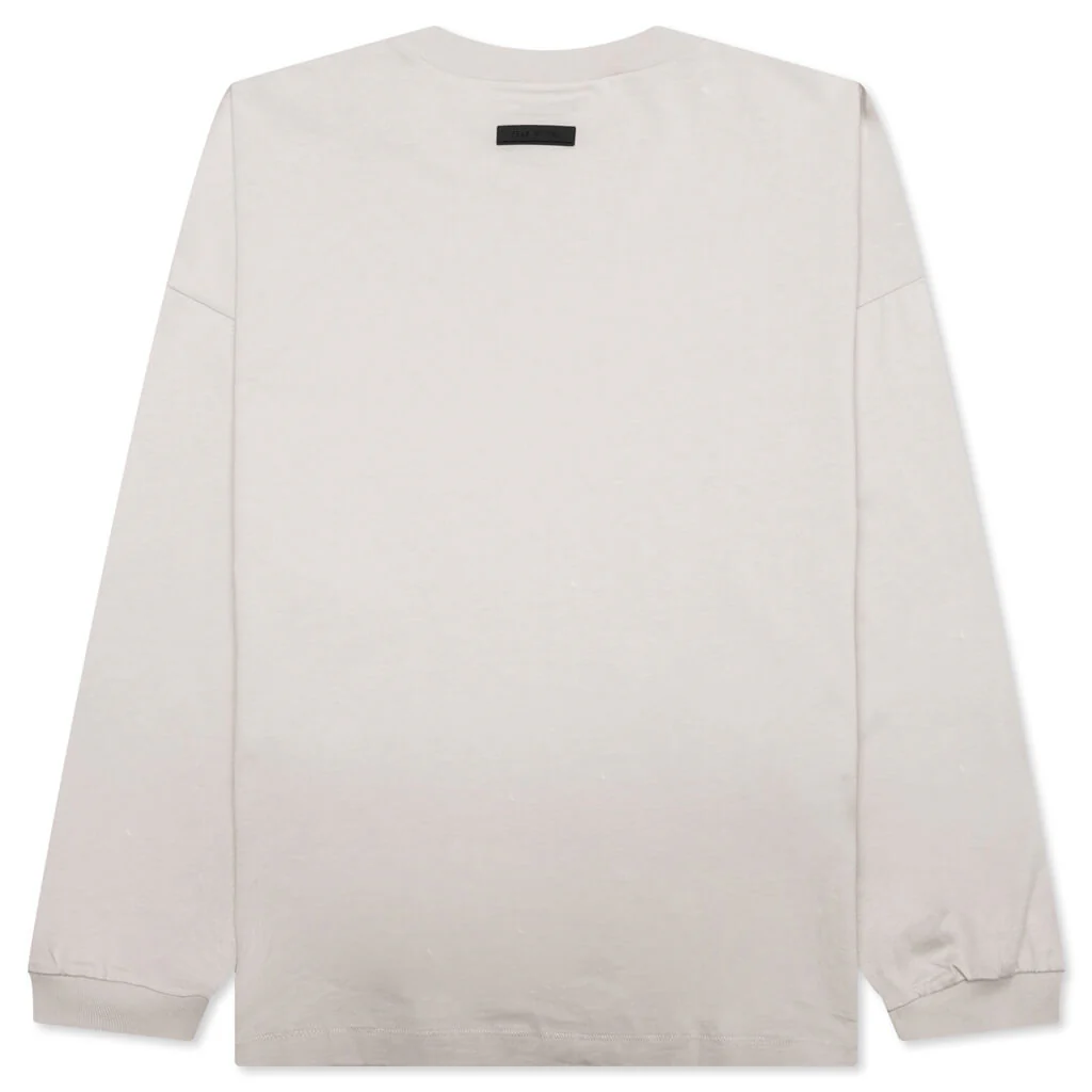 Essentials L/S Tee - Silver Cloud - Image 2
