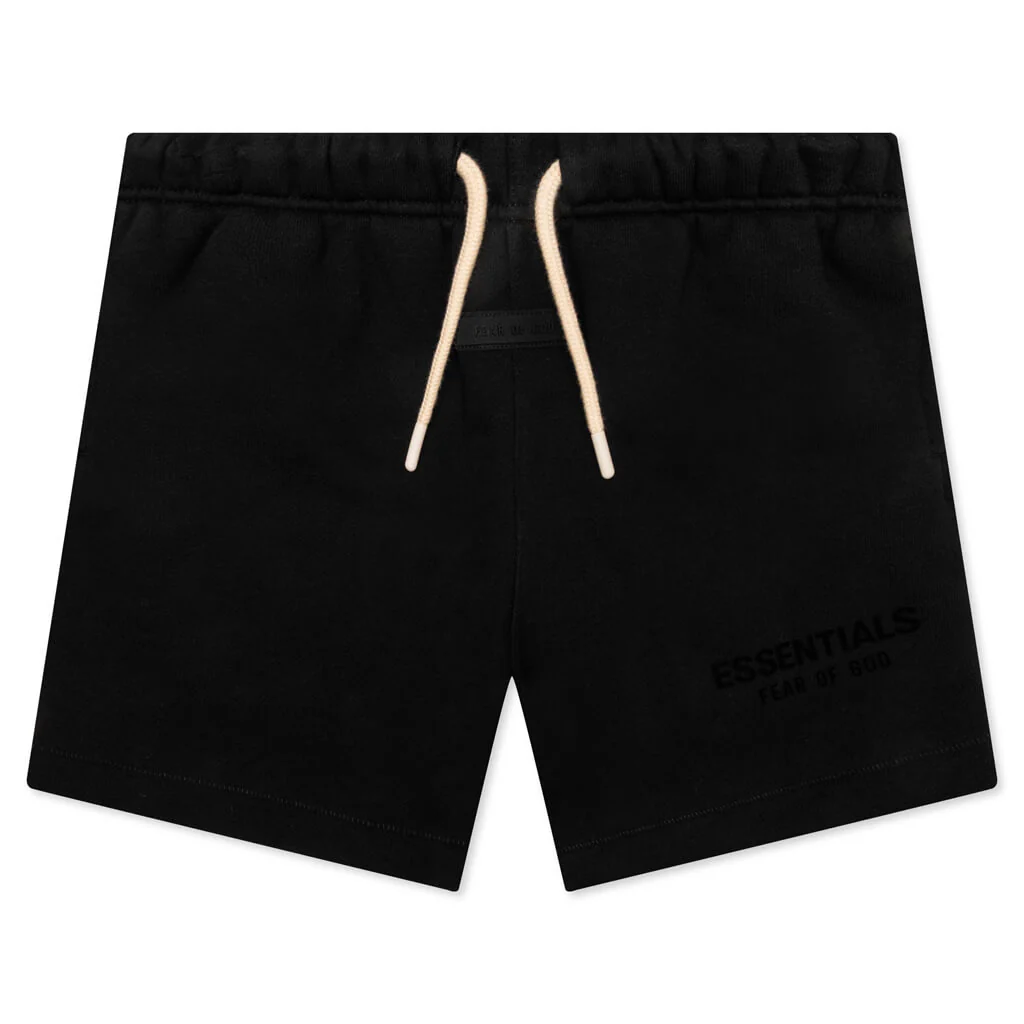 Kids Sweatshort - Jet Black