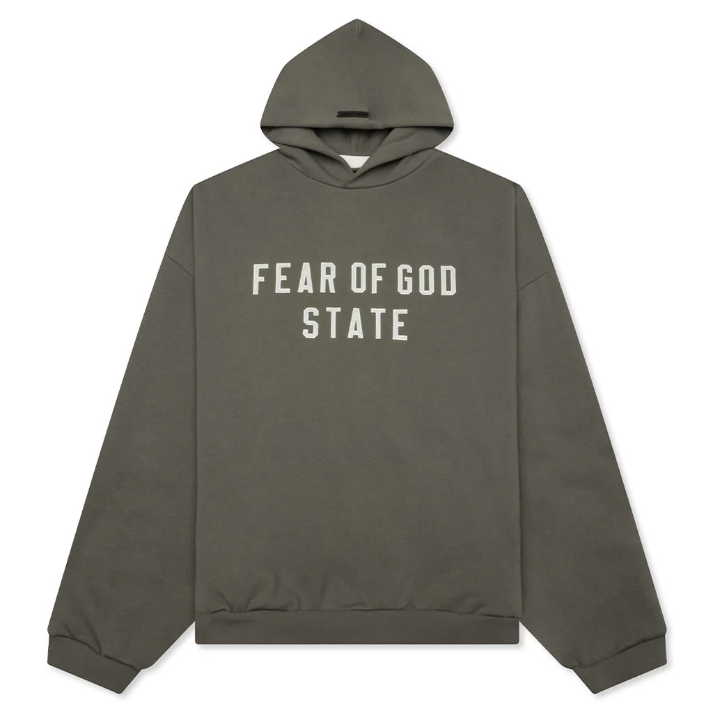 90's Fleece Hoodie - Moss