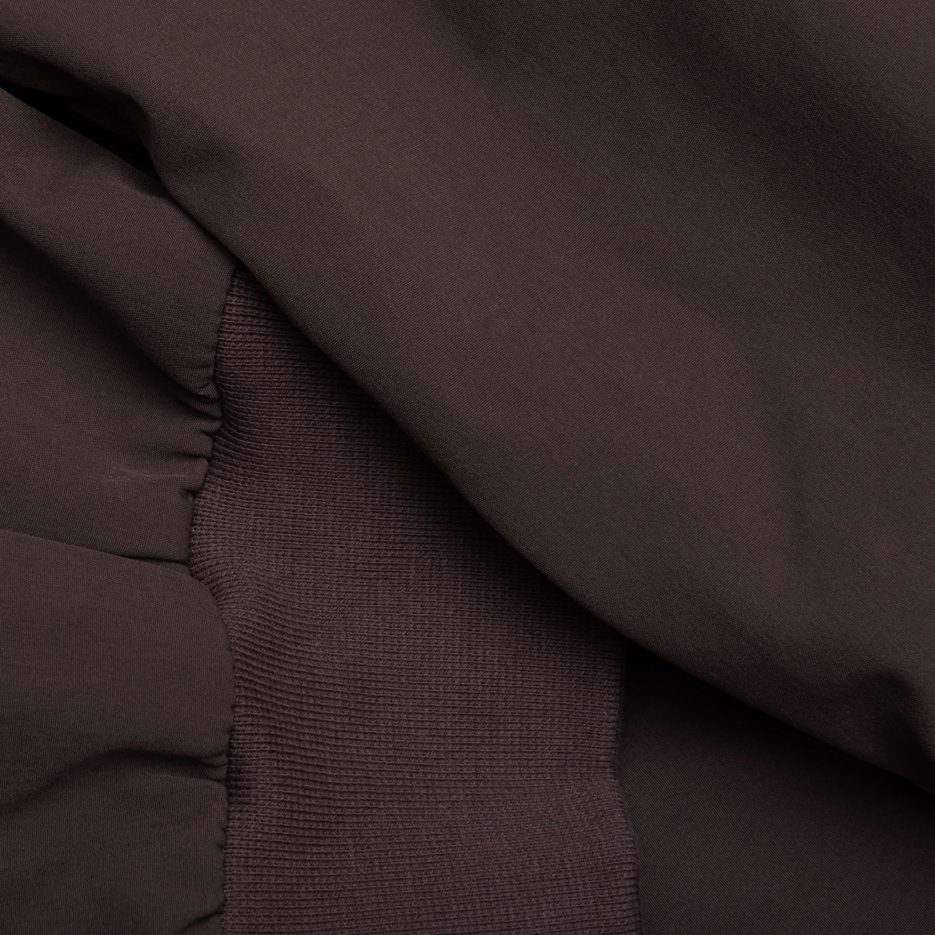 Bonded Nylon Bomber Jacket - Brown - Image 4