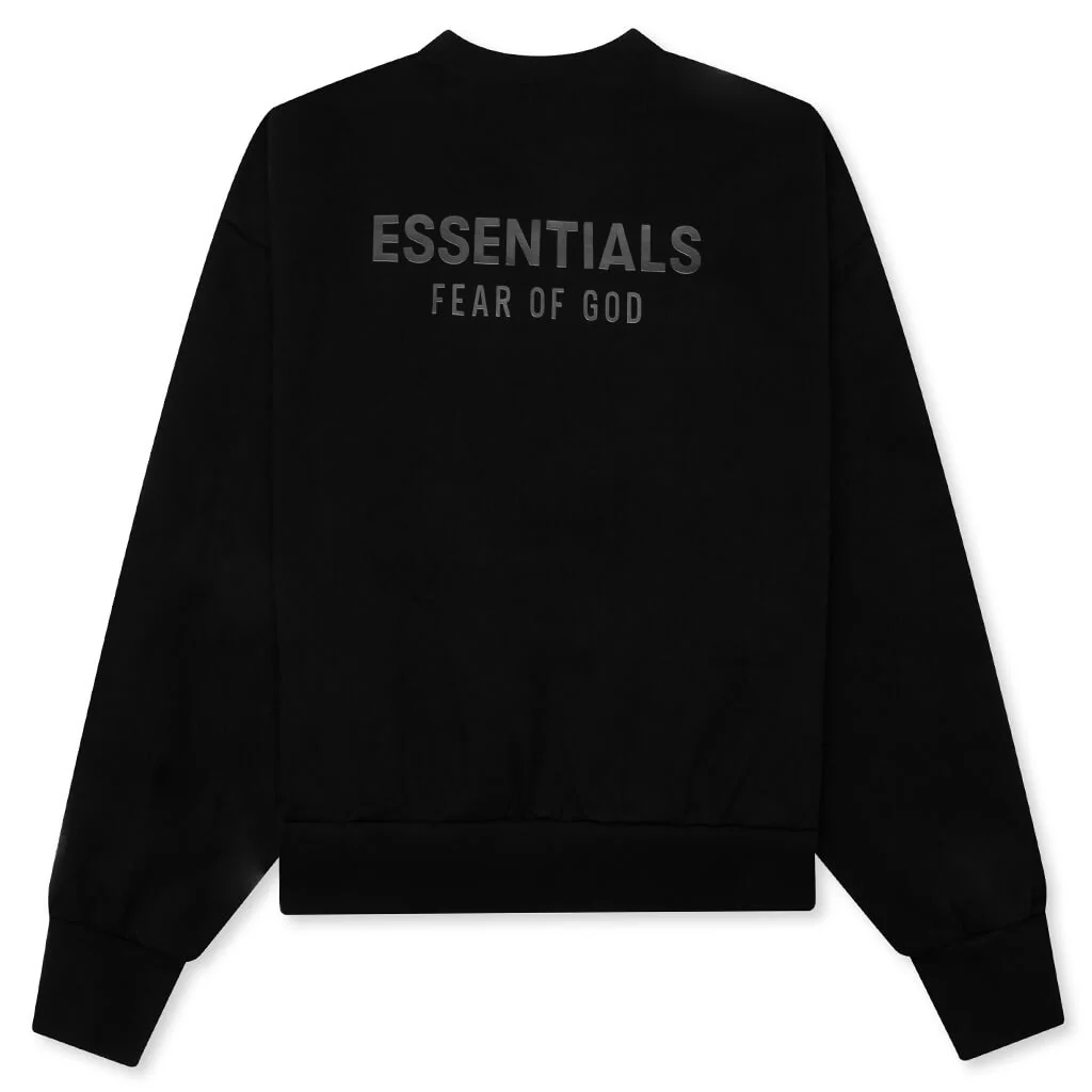 Classic Fleece Crewneck - Jet Black - Image 2