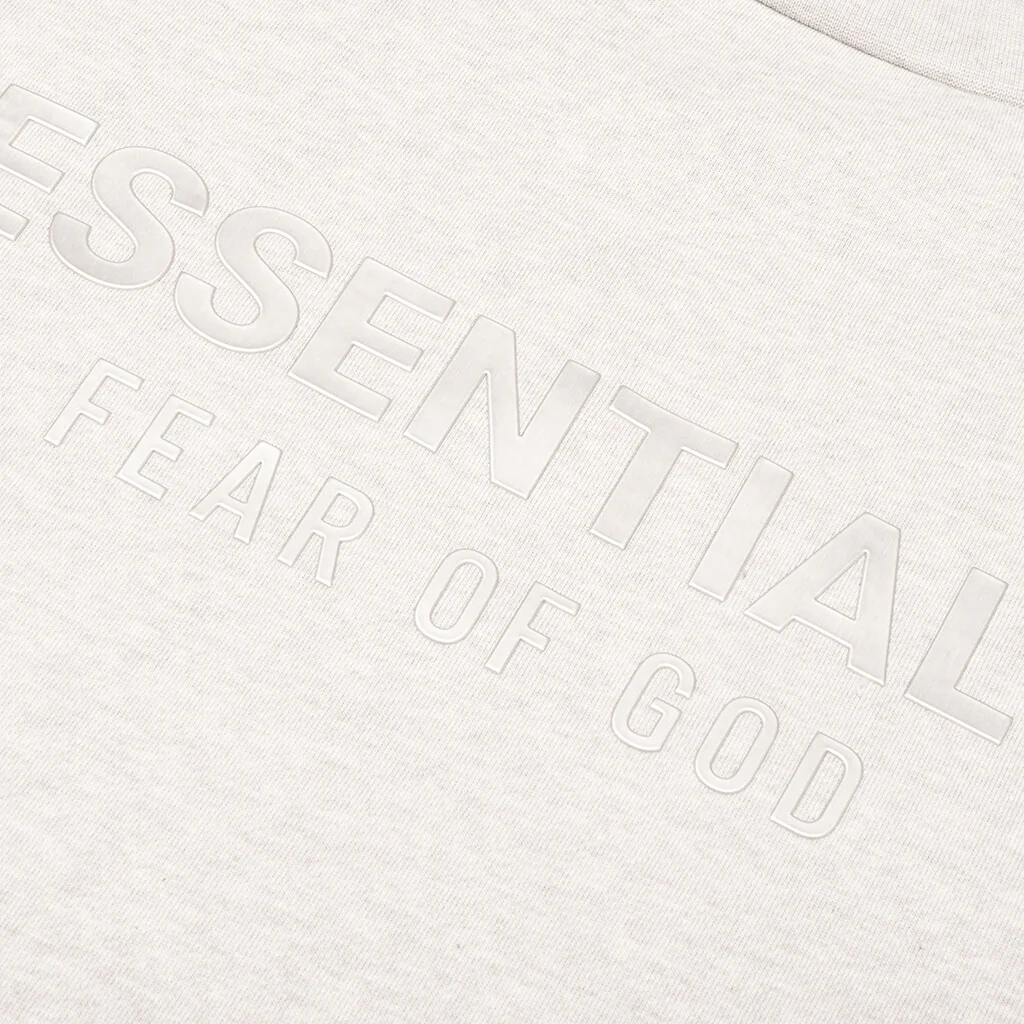 Classic Fleece Crewneck - Heather Stone - Image 4