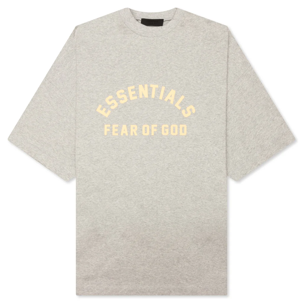 Heavy Jersey Crewneck T-Shirt - Light Heather Grey