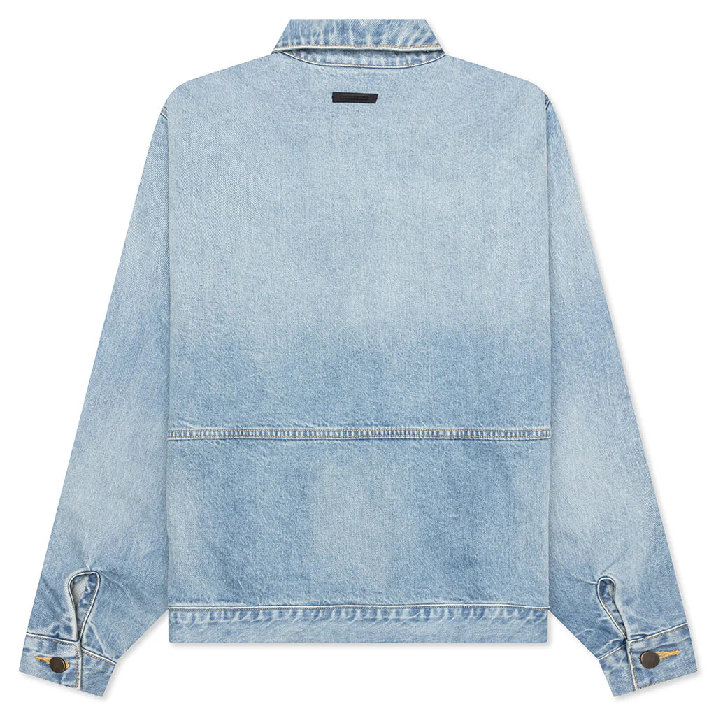 Denim Trucker Jacket - Vintage Blue - Image 2