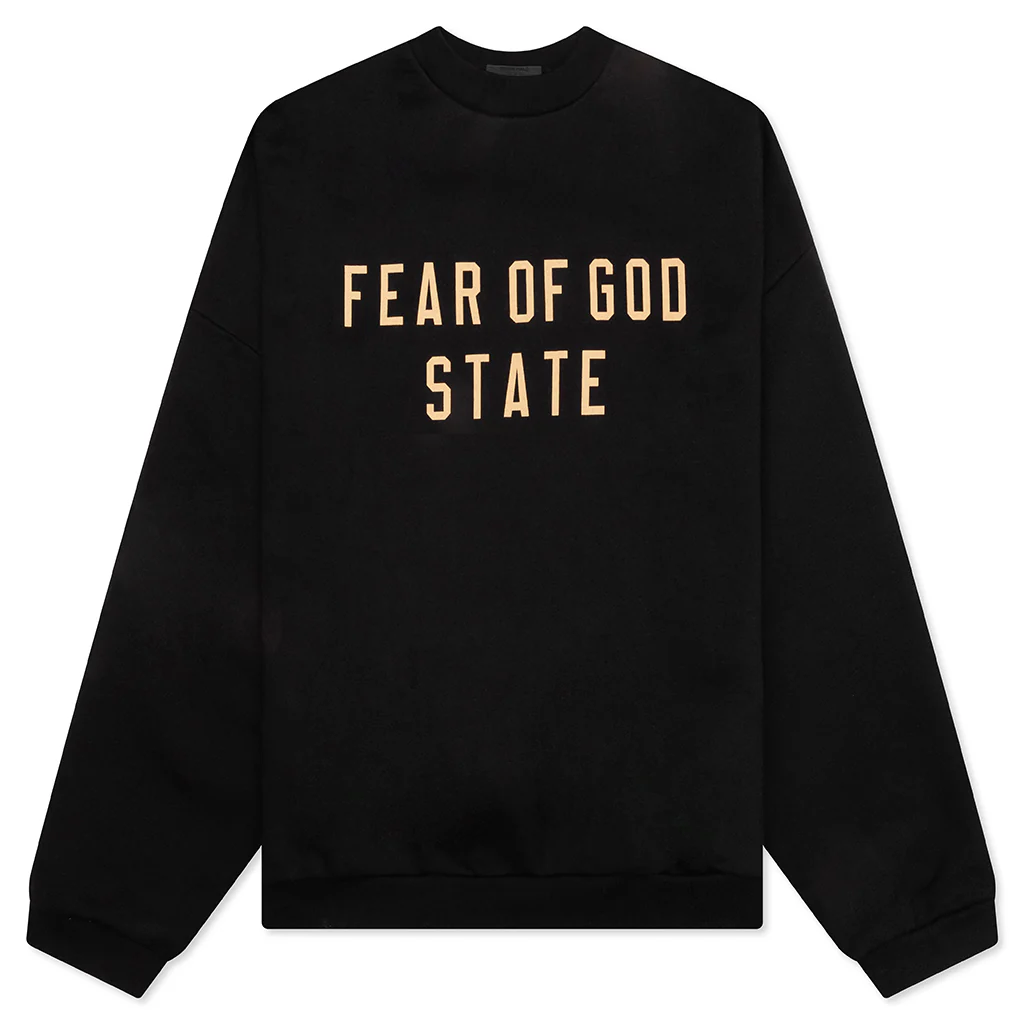 Fleece Crewneck - Black