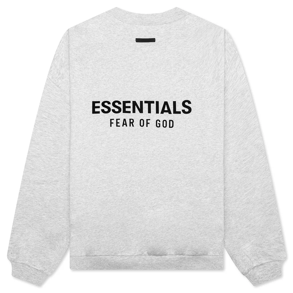 Fleece Crewneck - Light Heather Gray - Image 2