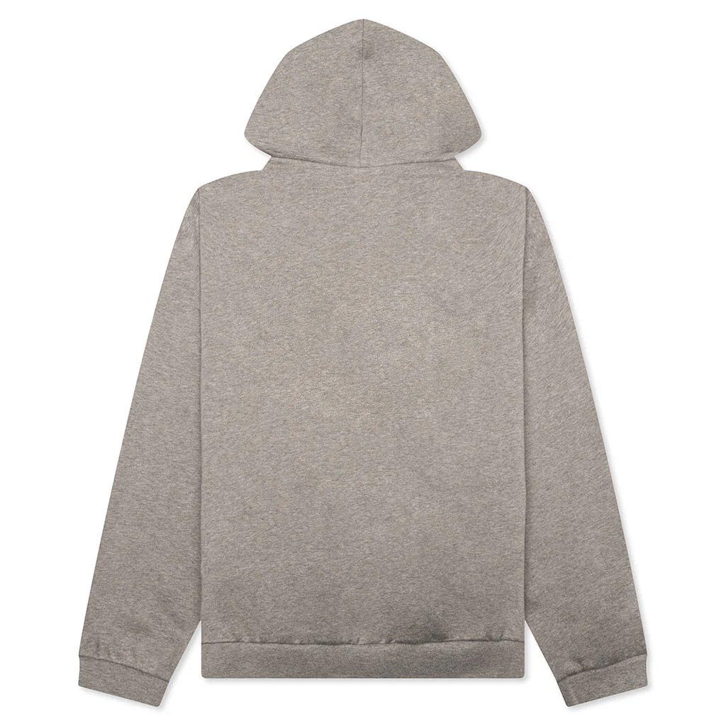 Fleece Hoodie - Heather Gray - Image 2