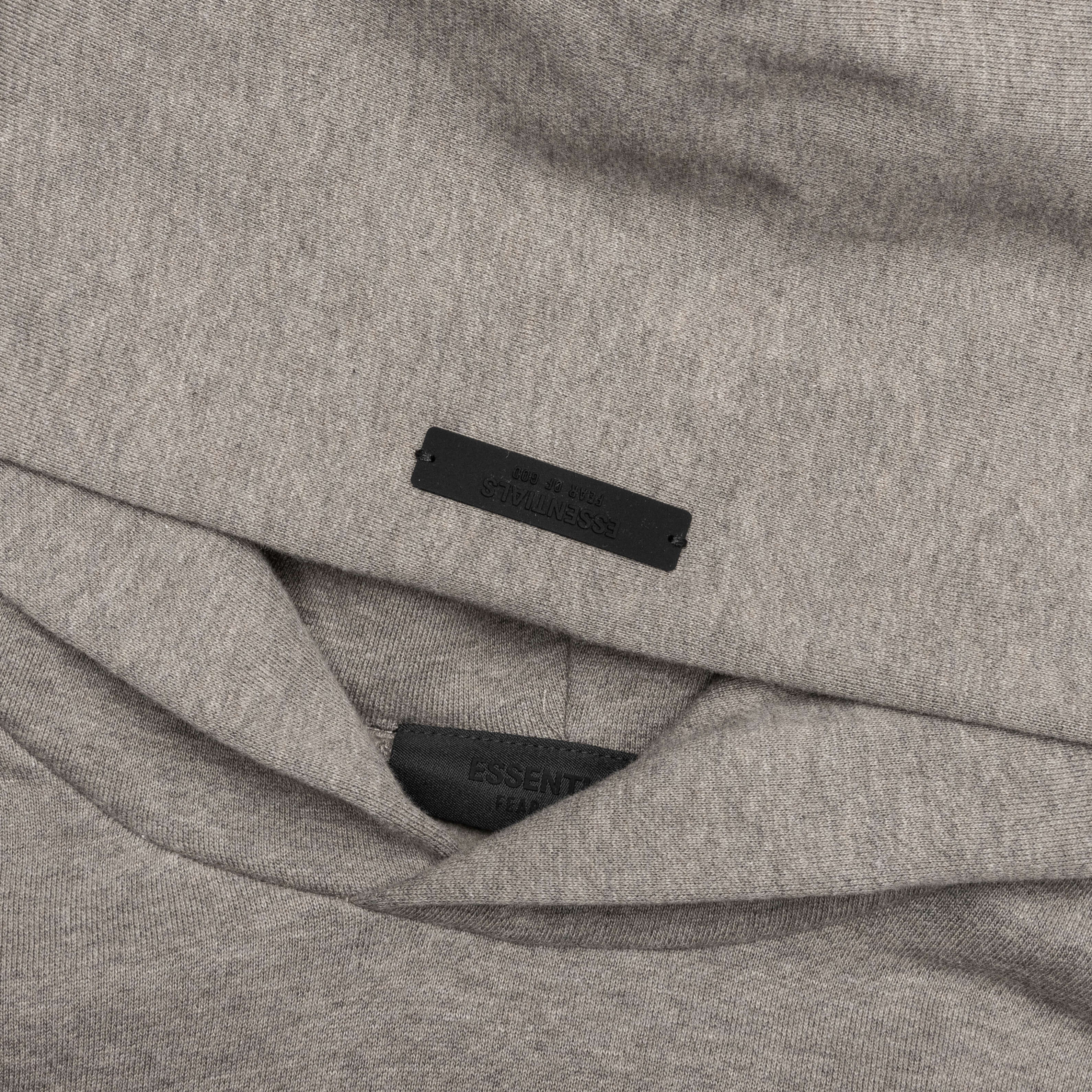 Fleece Hoodie - Heather Gray - Image 3