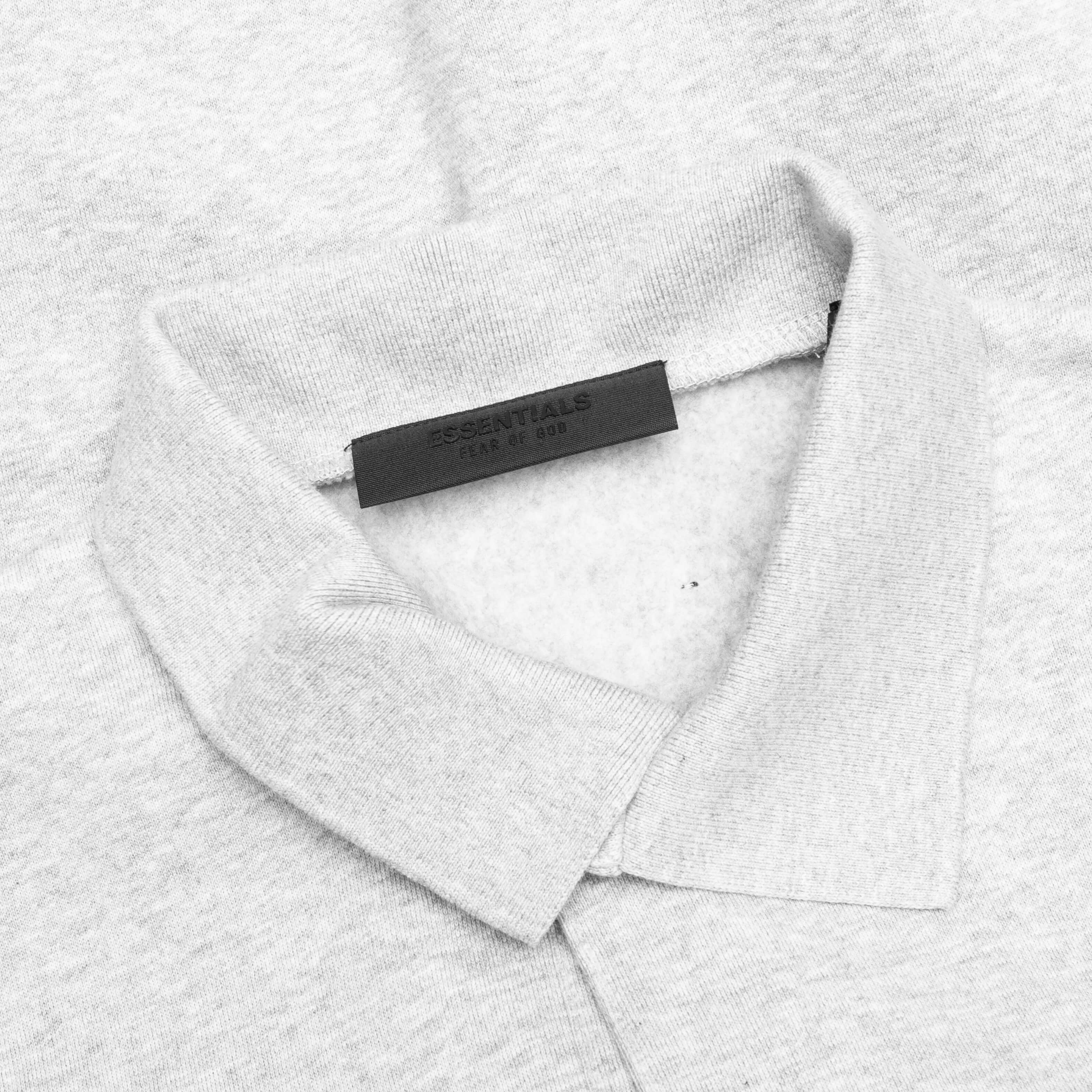 Fleece Polo - Light Heather Gray - Image 3