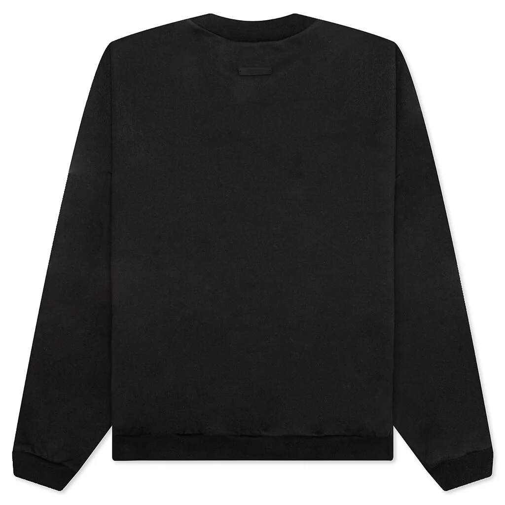 Heavy Fleece Crewneck - Black - Image 2