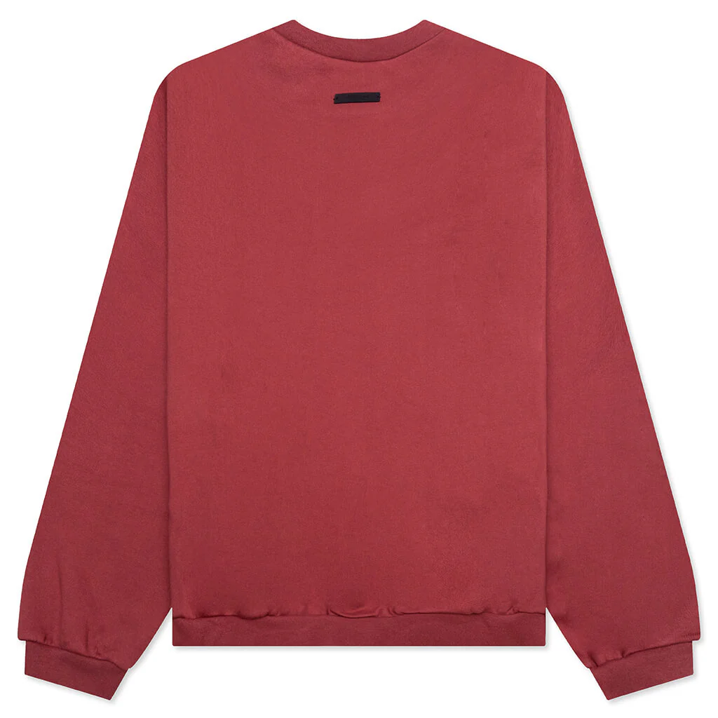 Heavy Fleece Crewneck - Crimson - Image 2