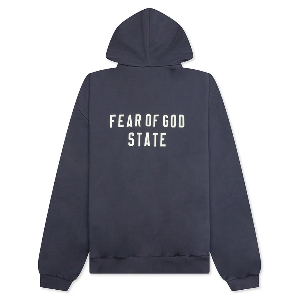 Heavy Fleece Fullzip Hoodie - Marine - Image 2