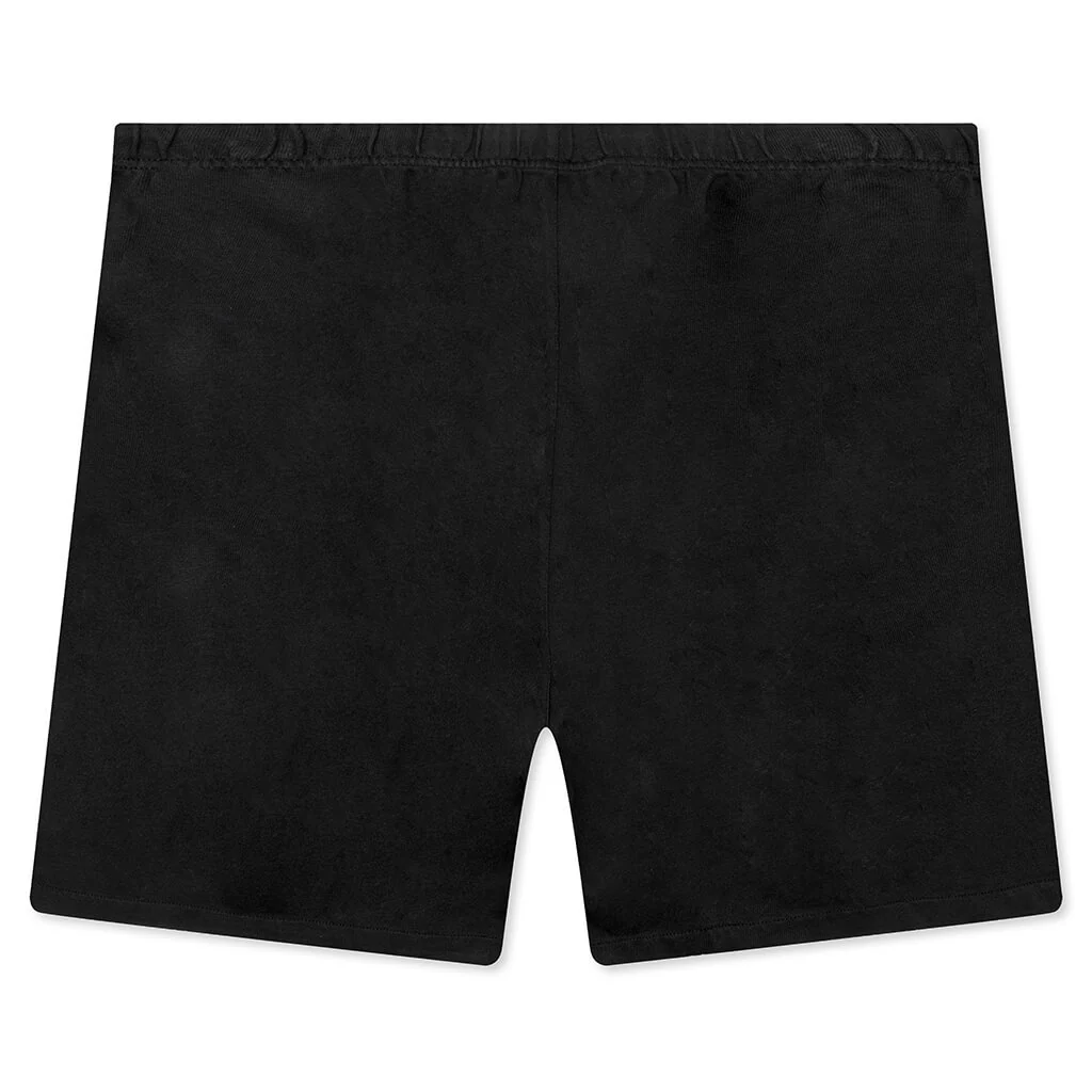 Heavy Fleece Soccer Short - Black - Image 2
