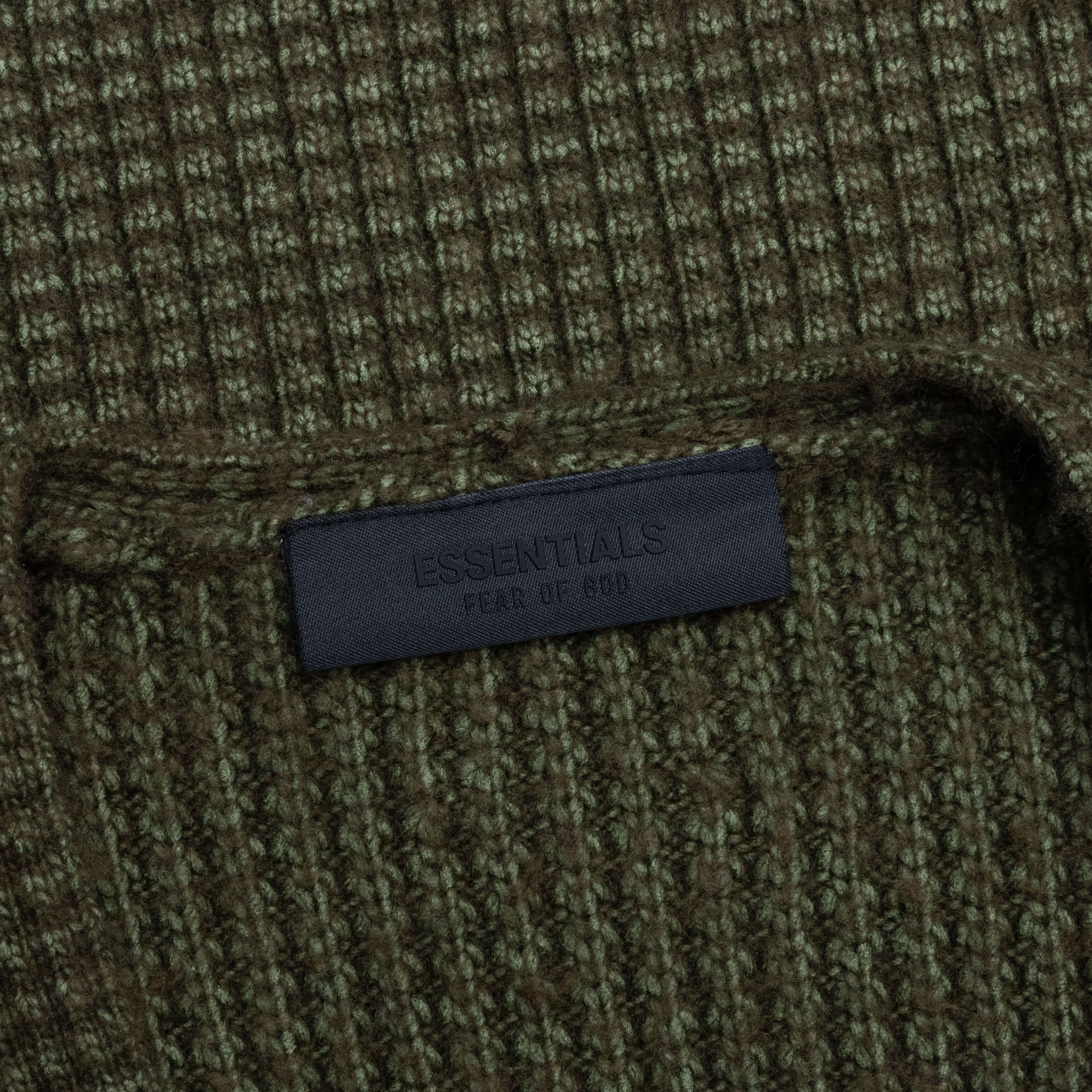 Heavy Waffle Cardigan - Military - Image 3