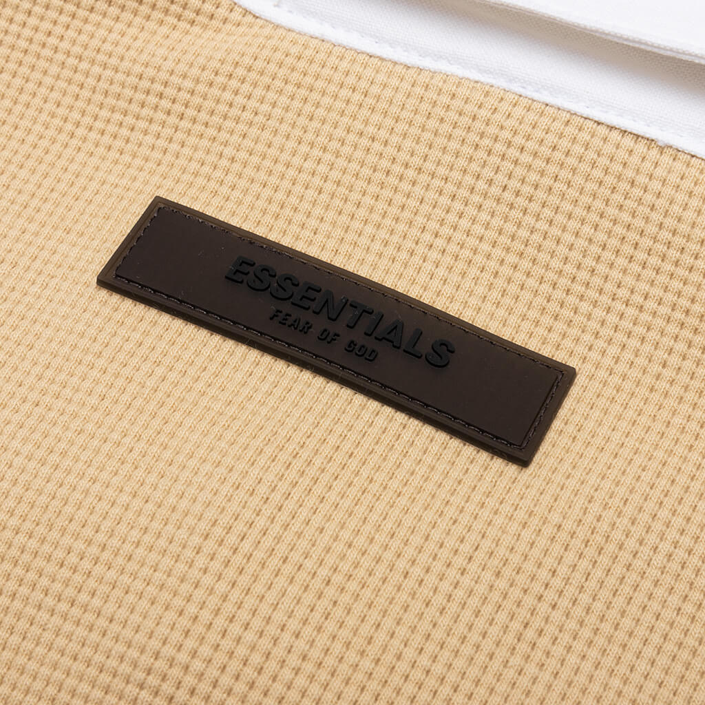 Waffle Henley Rugby - Sand - Image 5
