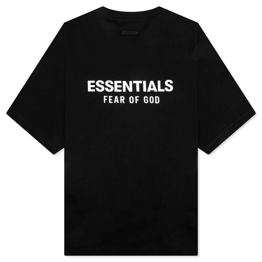 Jersey Crewneck T-Shirt - Black - Image 2