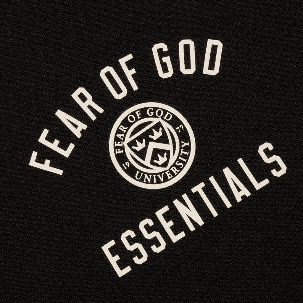 Jersey Crewneck Tee - Black - Image 3