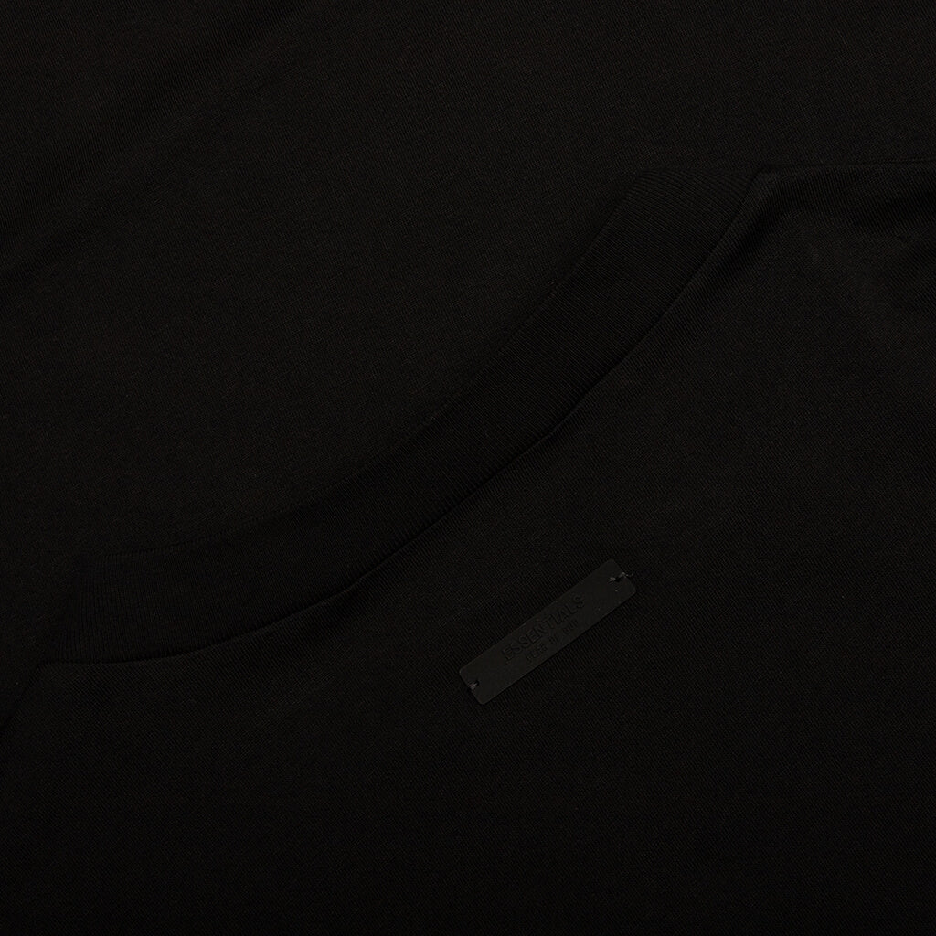 Jersey Crewneck Tee - Black - Image 4