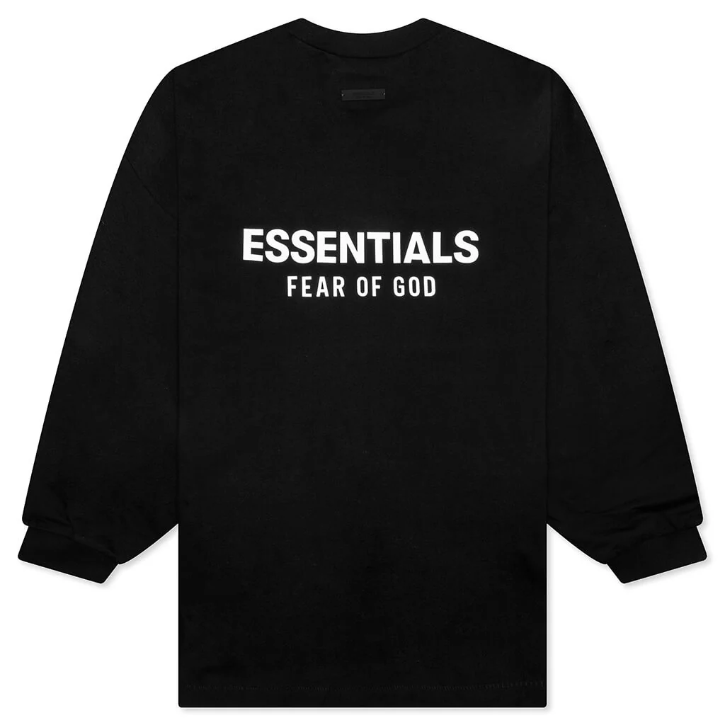 Jersey Long Sleeve T-Shirt - Black - Image 2