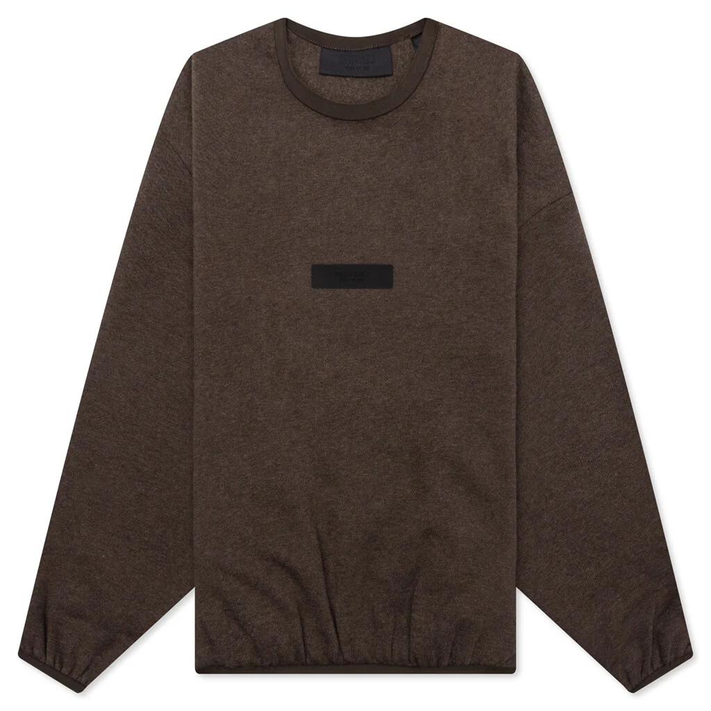 Essentials Kid's Crewneck - Heather Wood