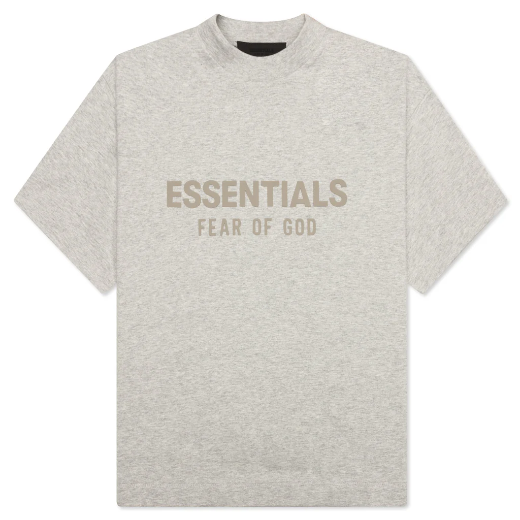 Kid's Crewneck T-Shirt - Light Heather Grey