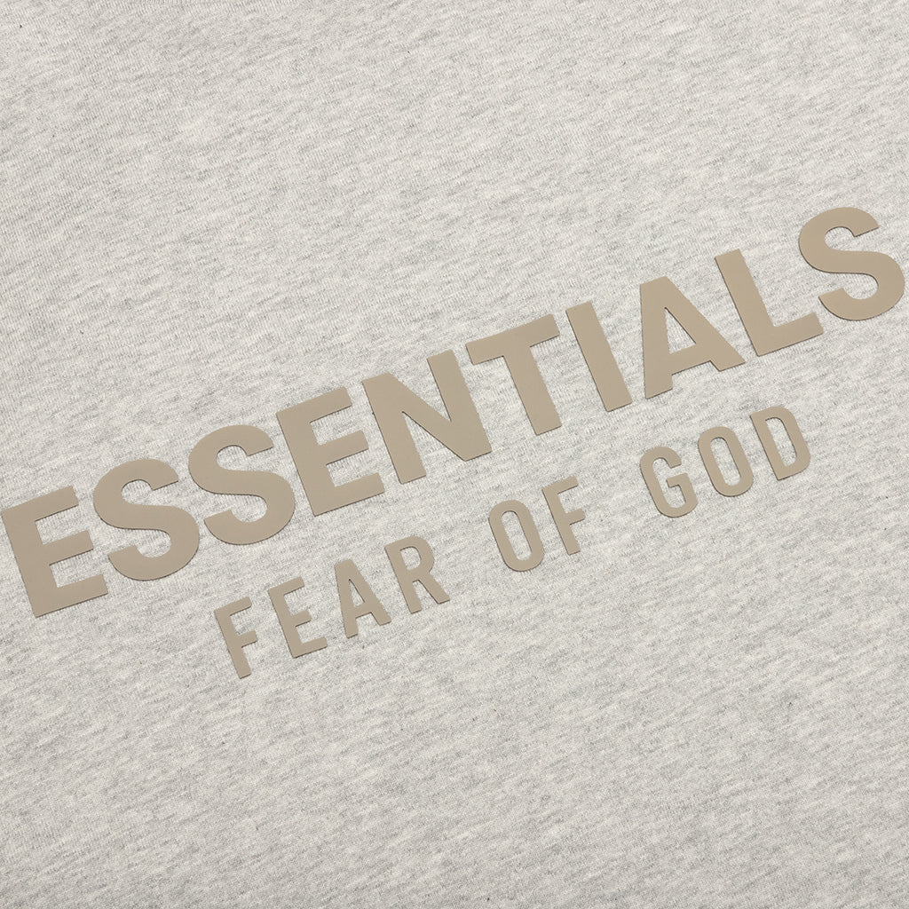 Kid's Crewneck T-Shirt - Light Heather Grey - Image 3