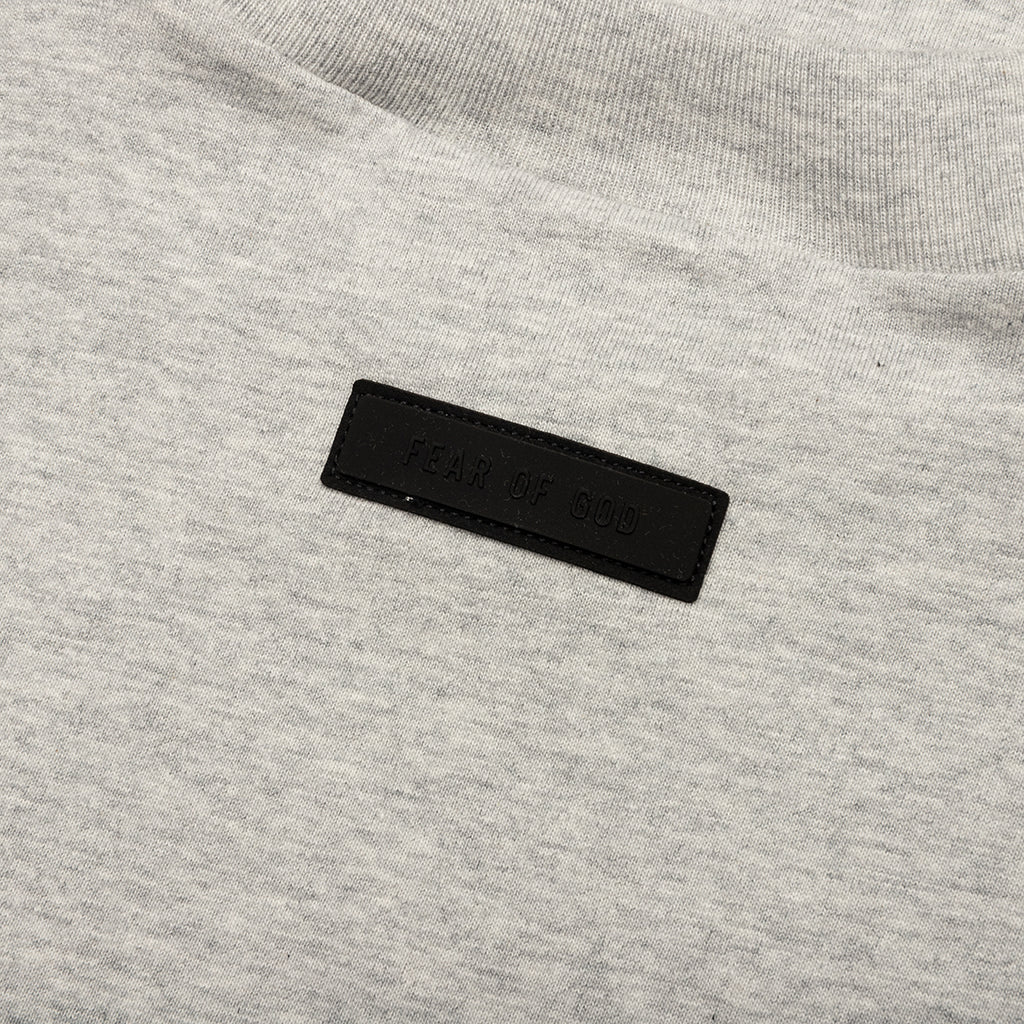 Kid's Crewneck T-Shirt - Light Heather Grey - Image 4