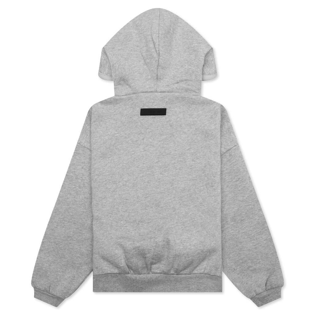 Kids Hoodie -  Dark Heather Oatmeal - Image 2