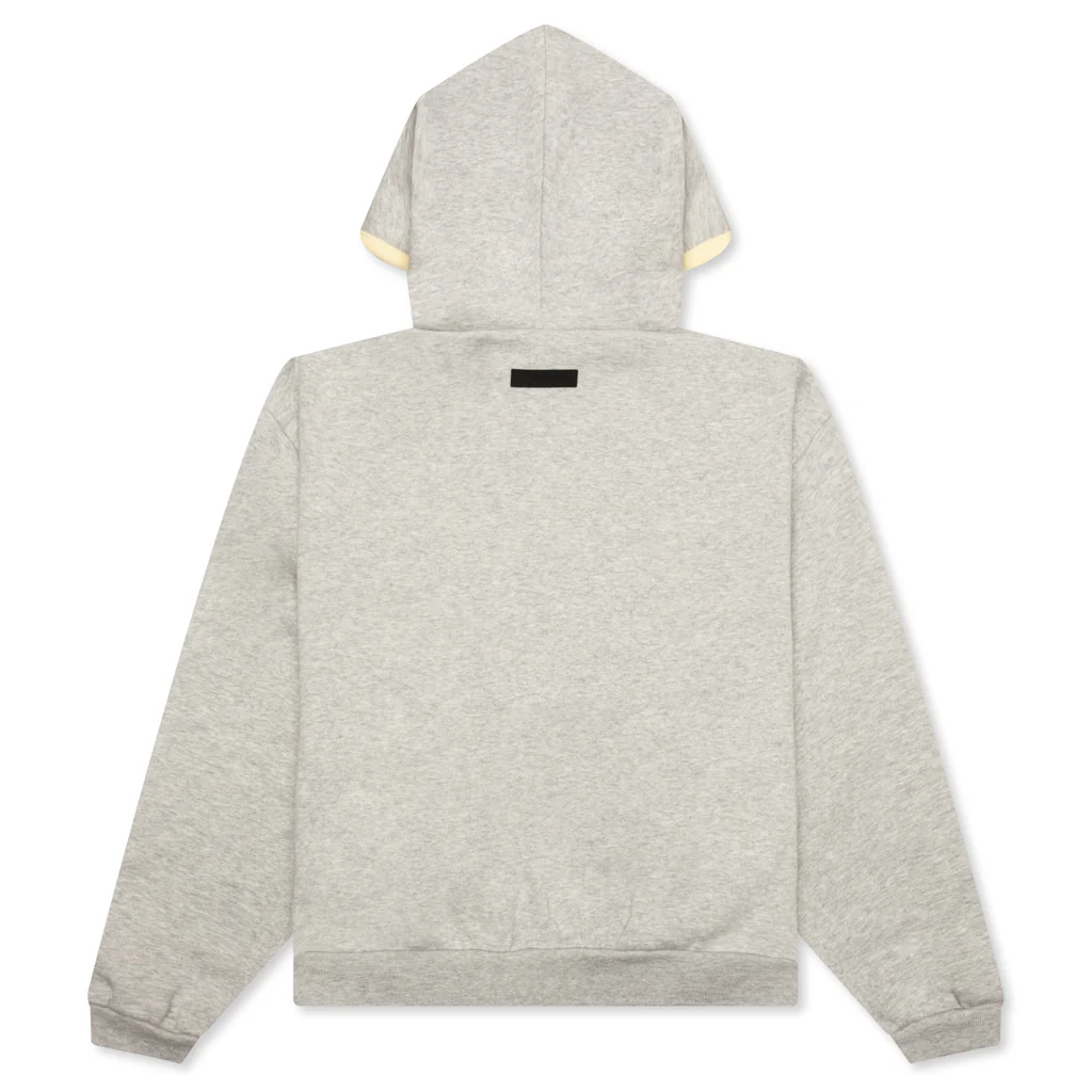 Kid's Hoodie - Light Heather Grey - Image 2