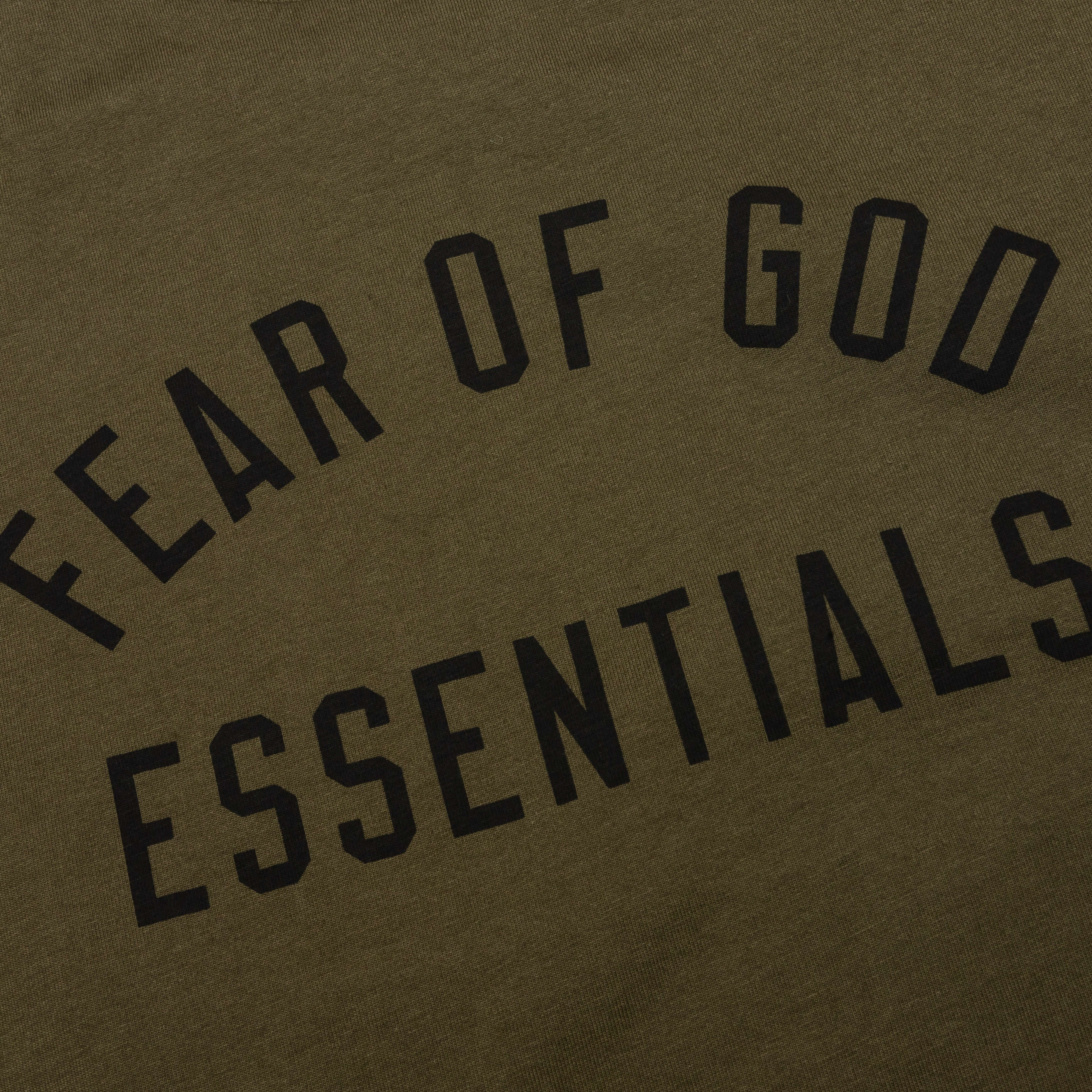 Kid's Jersey Crewneck Tee - Olive - Image 3