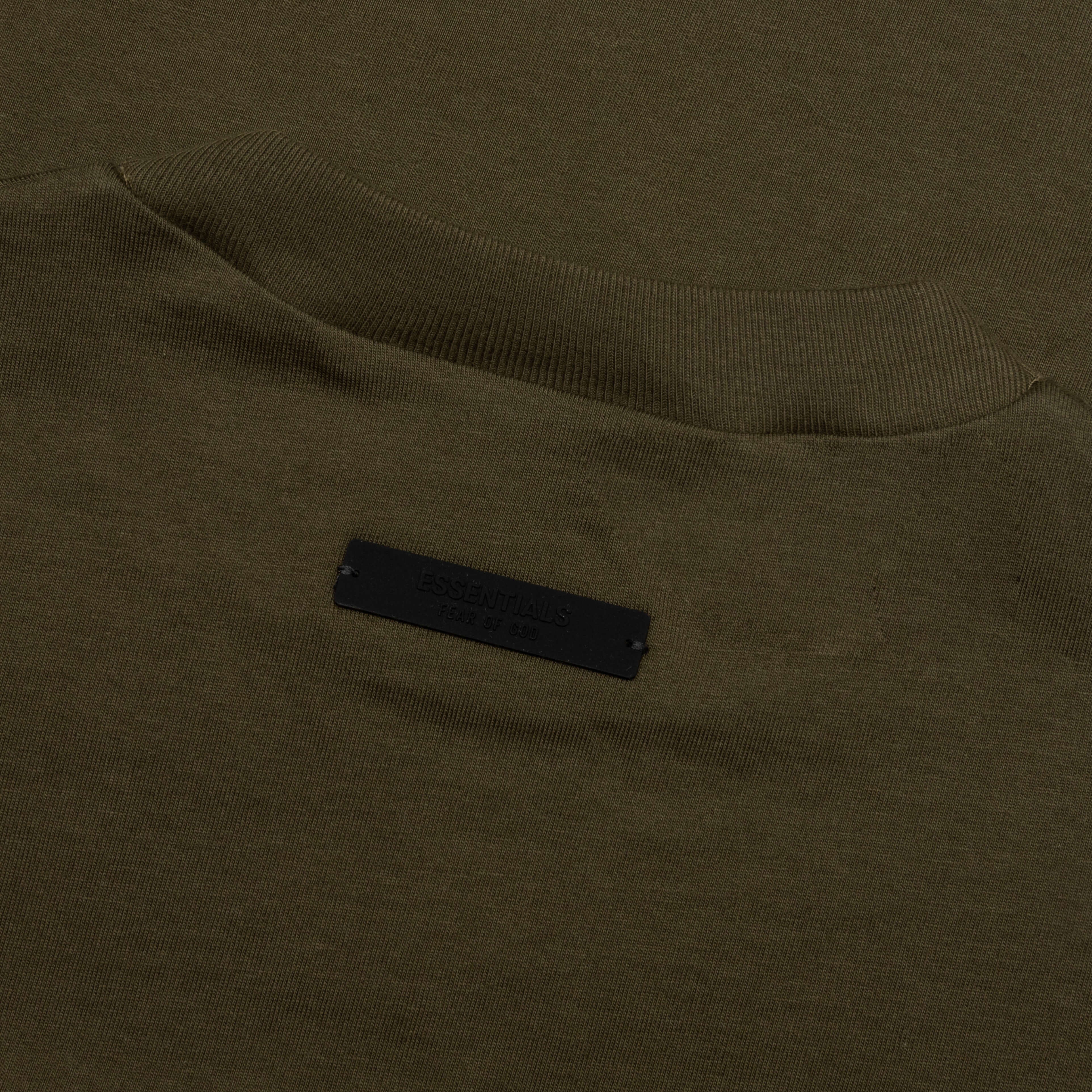 Kid's Jersey Crewneck Tee - Olive - Image 4