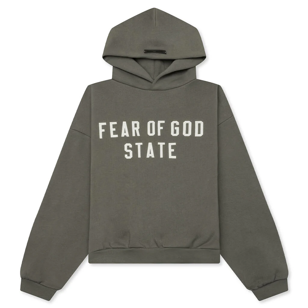 Kid's 90's Fit Fleece Hoodie - Moss