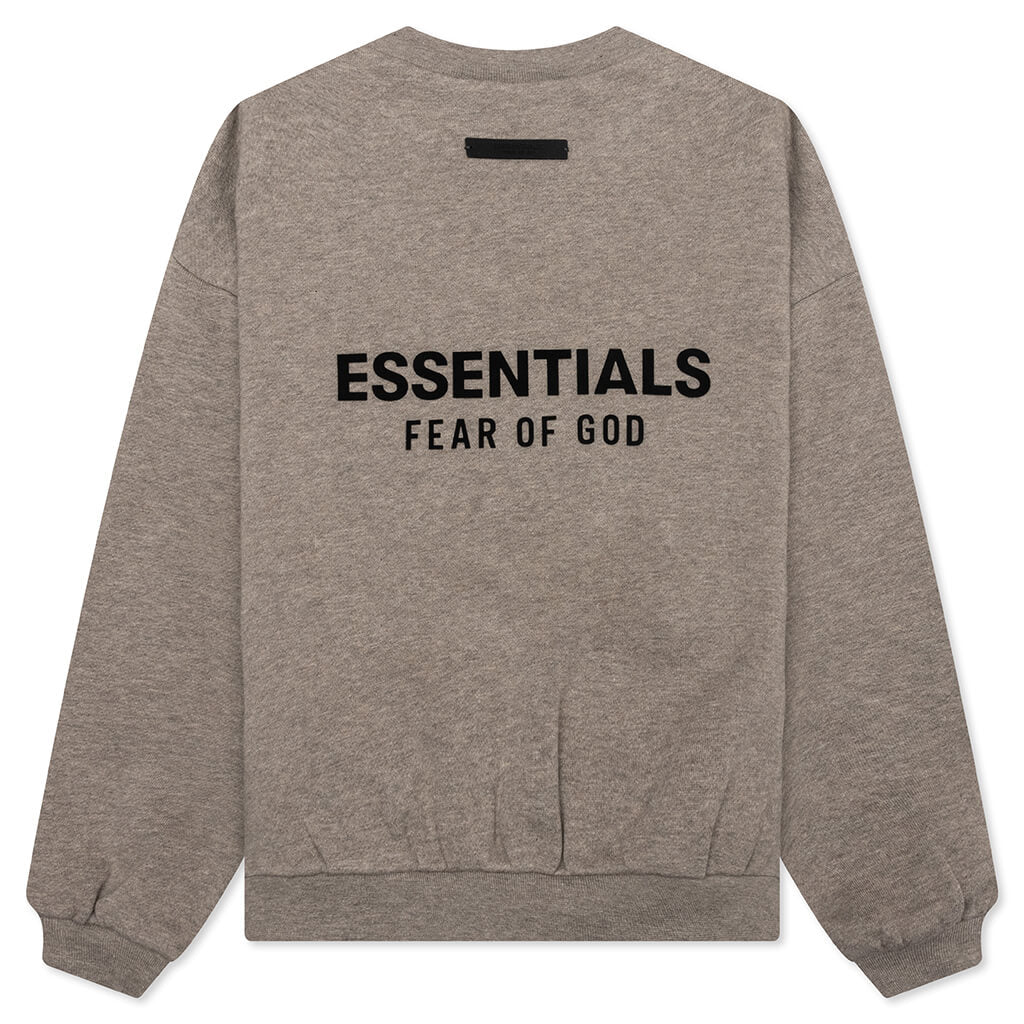 Kid's Fleece Crewneck - Heather Gray - Image 2