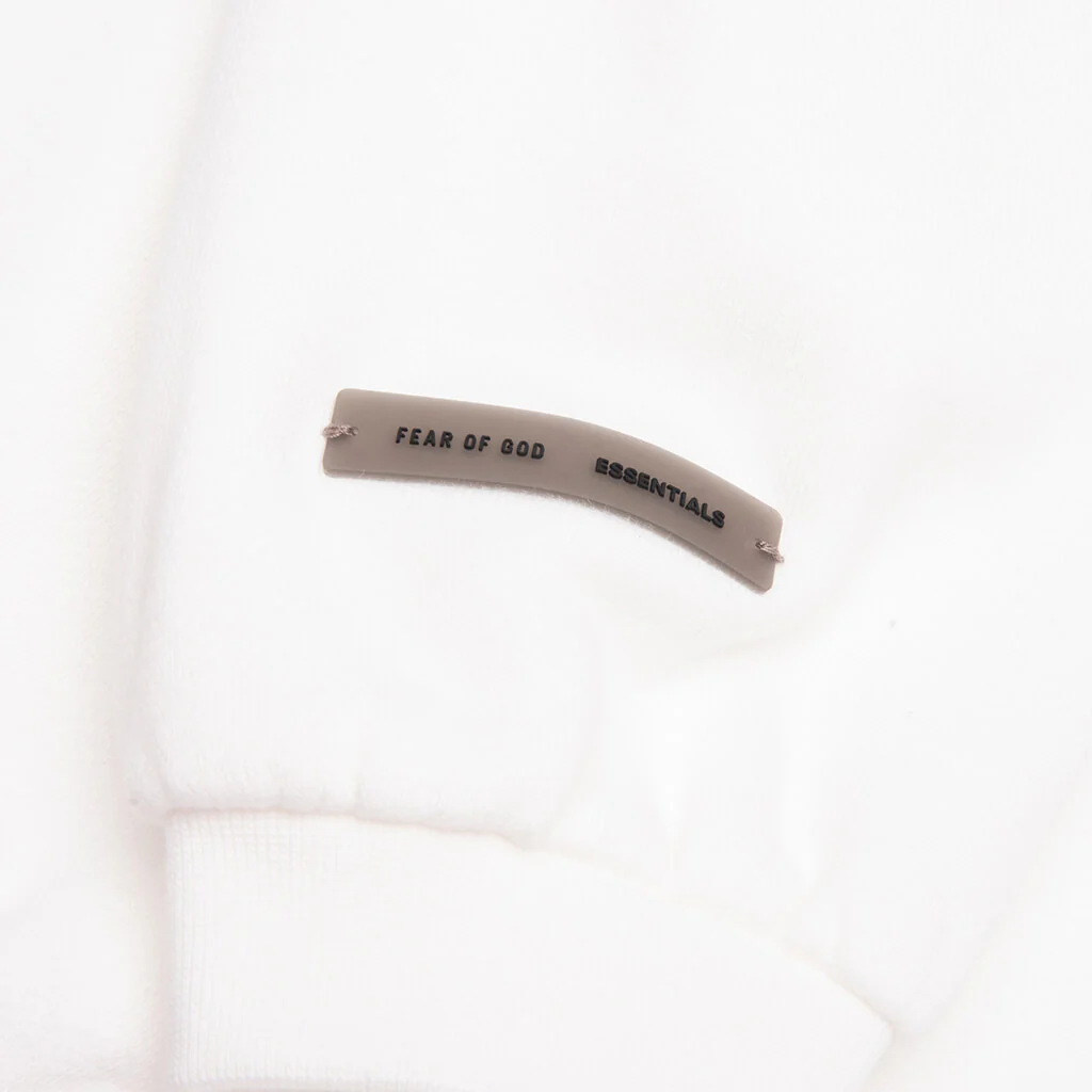 Kid's Fleece Crewneck - Cloud White - Image 3