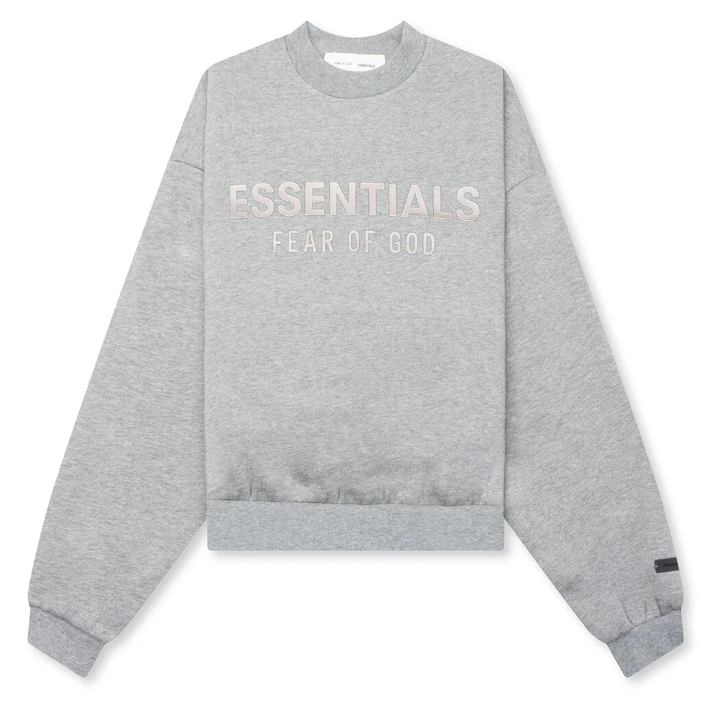 Kid's Fleece Crewneck - Concrete Heather