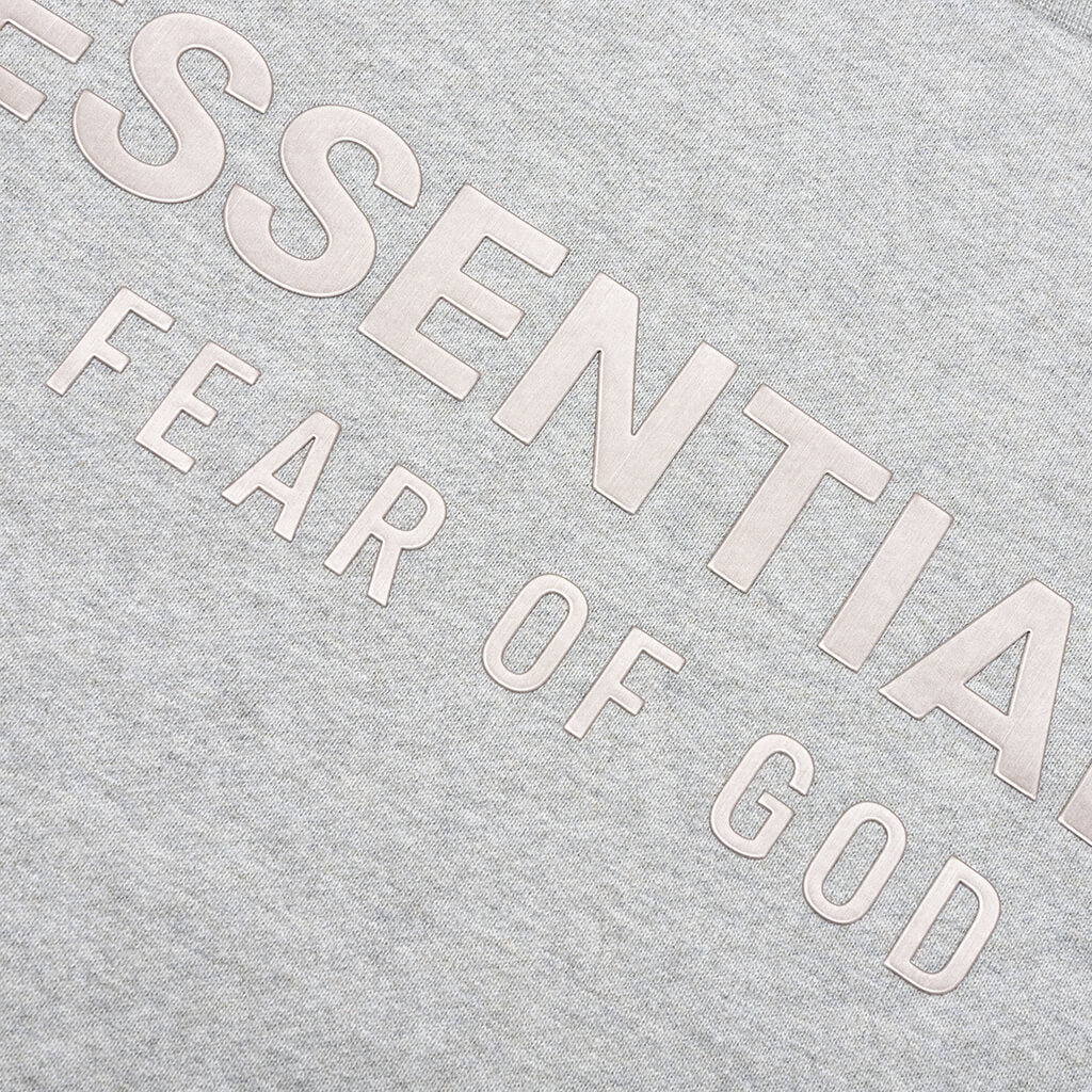 Kid's Fleece Crewneck - Concrete Heather - Image 3