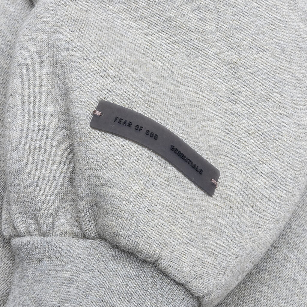 Kid's Fleece Crewneck - Concrete Heather - Image 4