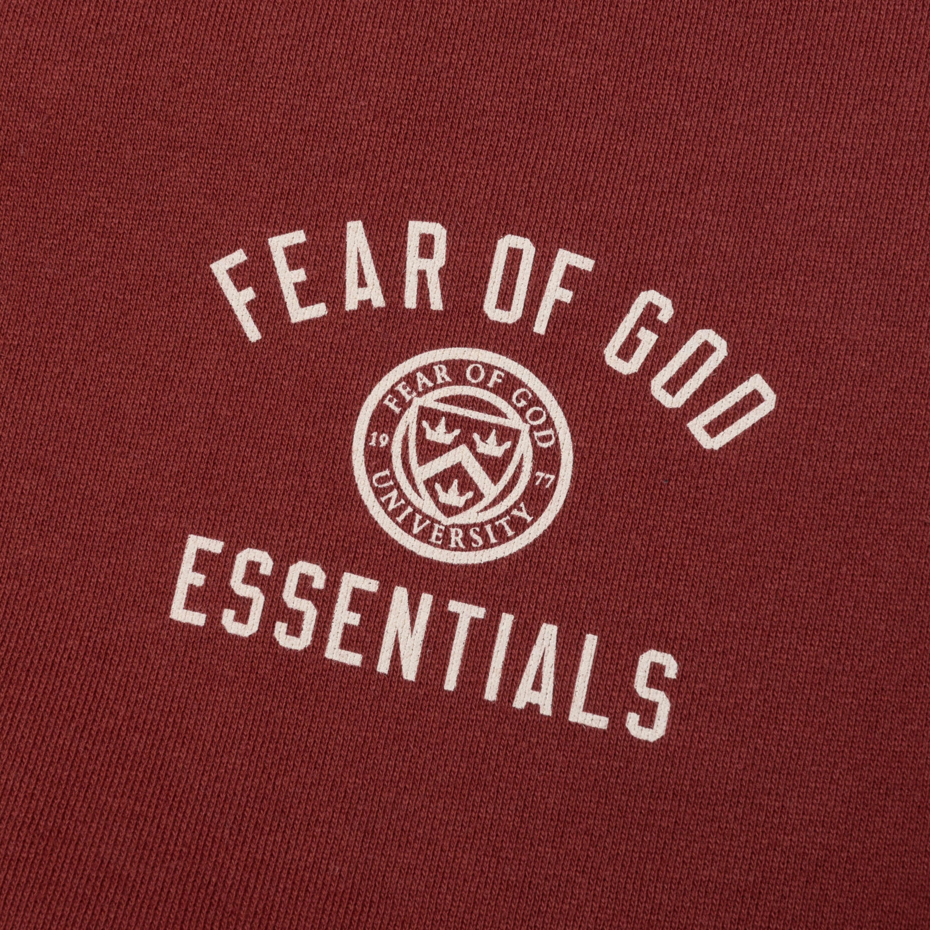 Kid's Fleece Crewneck - Crimson - Image 3