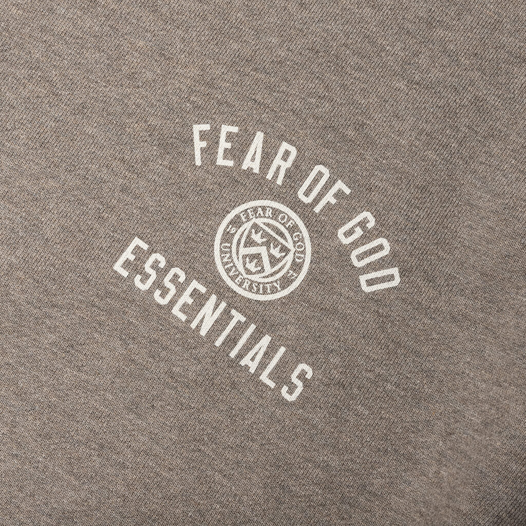 Kid's Fleece Crewneck - Heather Gray - Image 4