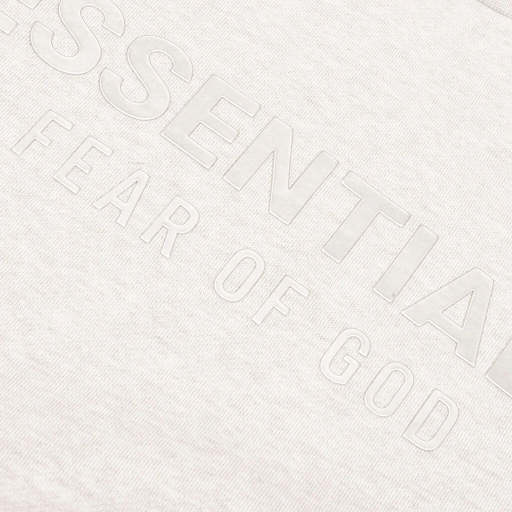Kid's Fleece Crewneck - Heather Stone - Image 2