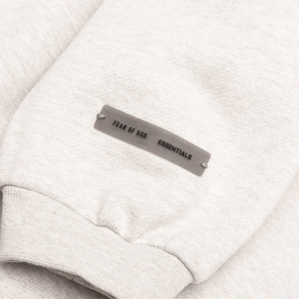 Kid's Fleece Crewneck - Heather Stone - Image 3