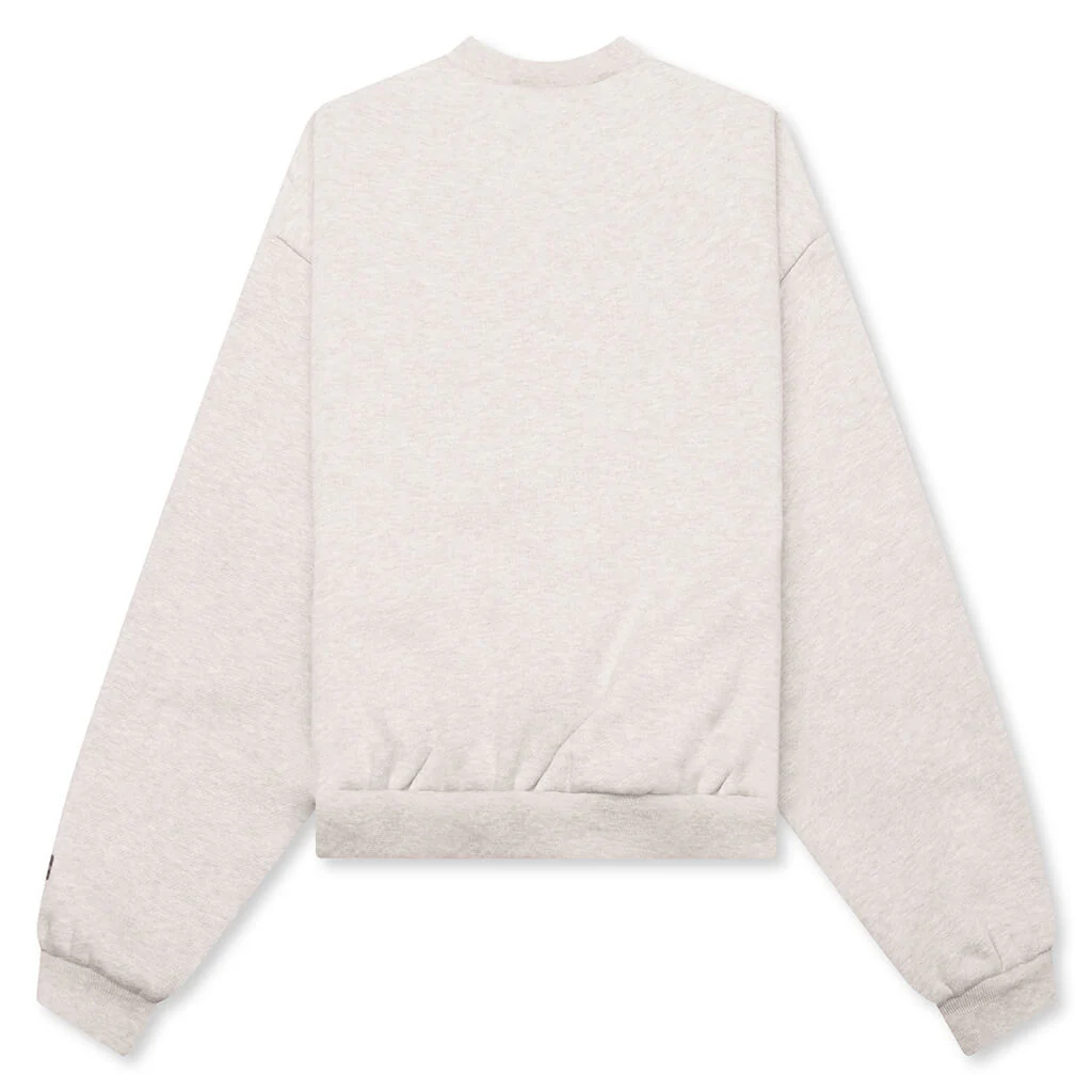 Kid's Fleece Crewneck - Heather Stone - Image 4