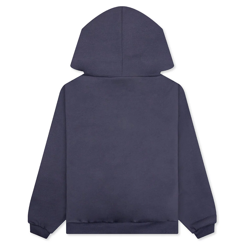 Kid's Fleece Hoodie - Marine - Image 2