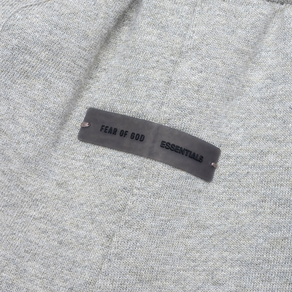 Kid's Fleece Soccer Short - Concrete Heather - Image 3