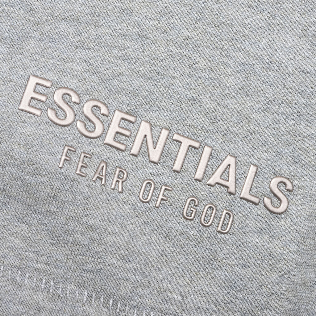 Kid's Fleece Soccer Short - Concrete Heather - Image 4