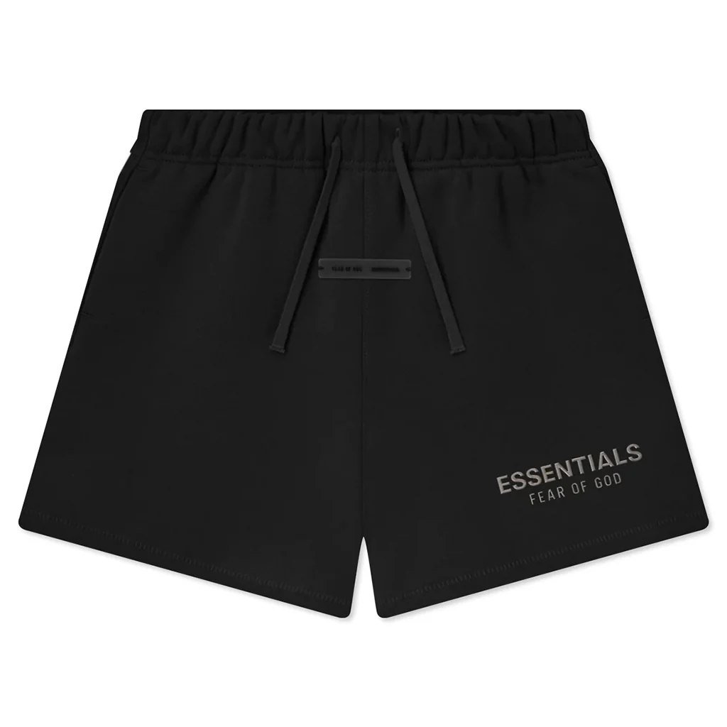 Kid's Fleece Soccer Short - Jet Black