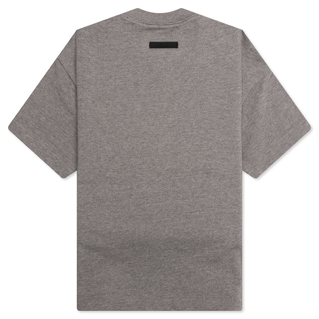 Kid's Heavy Crewneck Tee - Heather Gray - Image 2