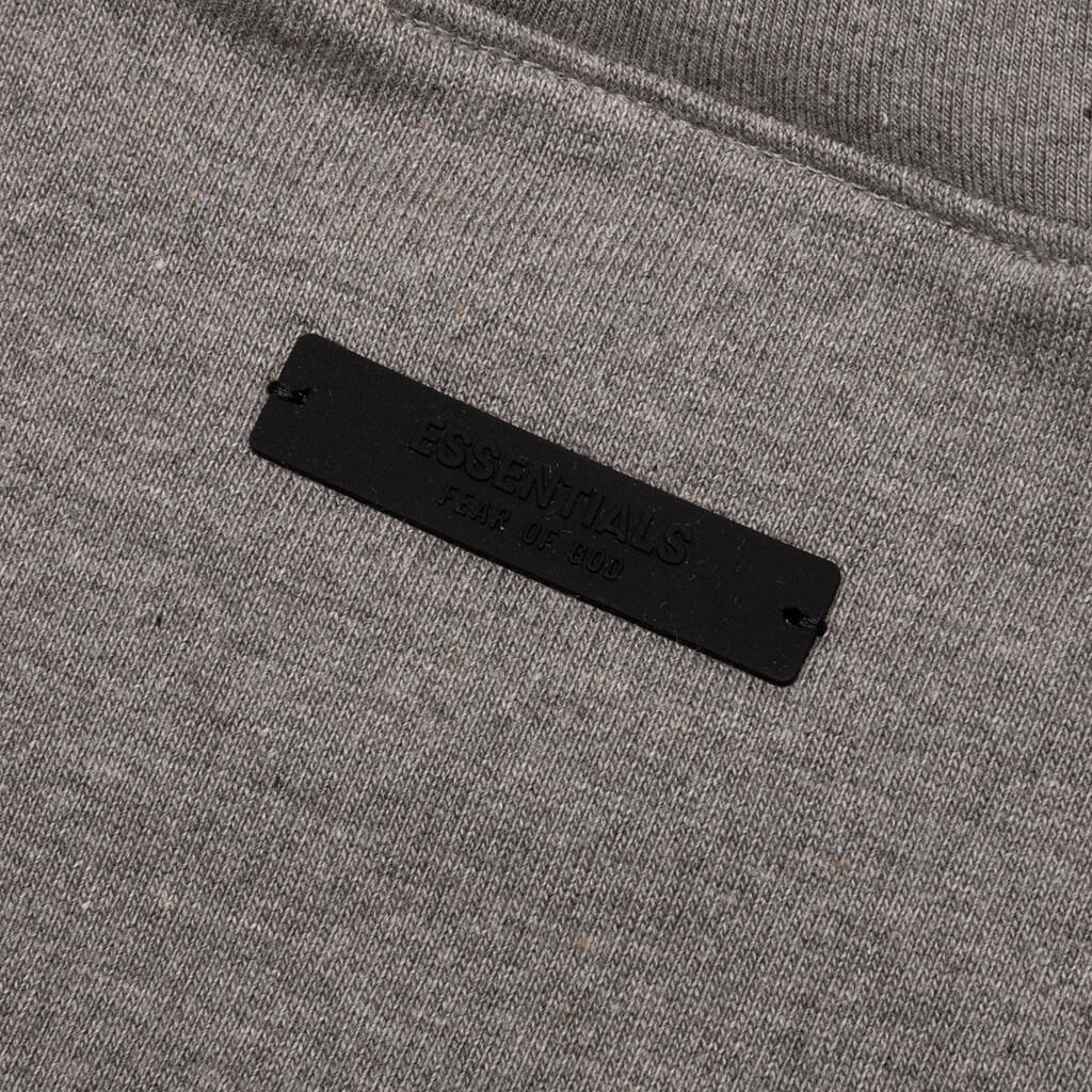 Kid's Heavy Long Sleeve Tee - Heather Gray - Image 4